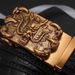 Apparel Accessories Buckle Belt Cowhide Shiny Large Crocodile Pattern Casual Belt Men's Personality Business Belt_viptrois.com