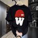 Men's Clothing Short Sleeved Ins Pure Cotton Summer New Men's Printed T Shirt Trendy Men And Women All Match Round Neck T Shirt Men_viptrois.com