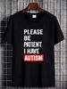 Please Be Patient I Have Autism Collaboration Backpack Large Capacity Cute Foldable 3d Printing Stretched Graphic Fashion Streetwear Versatile_viptrois.com