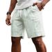 Men's Striped Drawstring Sweatpants Simple Five Point Casual Shorts Spring/Summer Collection_viptrois.com