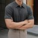 Men's Clothing New Lapel Polo Shirt Men's Short Sleeved Solid Color Light Mature Style Casual Business Simple T Shirt Summer Fashion_viptrois.com