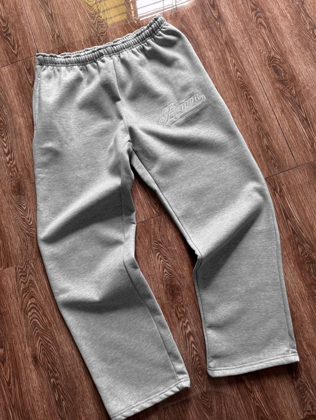 Men's Clothing Simple Casual Solid Color Loose Autumn Straight Pants Letter Embroidered Pattern Casual Trousers_viptrois.com