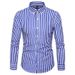 Men's Slim Fit Handsome Striped Long-sleeved Shirt Large Size Fashion Casual Cardigan Shirt_viptrois.com