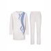 Men's African Ethnic Embroidered Casual Shirt & Pants Set - Breathable Polyester Blend, Long Sleeve Button Down & Straight Leg Trousers, S-XXL_viptrois.com
