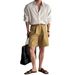 Striped Long Sleeved Shirt Men's Spring And Summer Light Mature Style Casual Non Iron Blue Light Sun Protection Shirt_viptrois.com