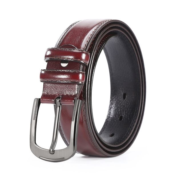 Men's belt pin buckle belt Vintage alloy holiday gift_viptrois.com
