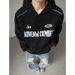 Spot Autumn Clothing 420 Heavy Hooded Sweatshirt Men's Autumn And Winter American High Street Trend Brand Package Letter Printing Trendy Jacket_viptrois.com