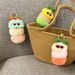 Bag Charm New Cute Caterpillar Keychain Cartoon Plush Doll Bag Pendant Creative Car Keychain Small Gift_viptrois.com