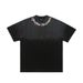 Washed Vintage Street Petal Print Short Sleeve Loose Fit Couple T-Shirt For Men_viptrois.com