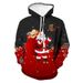 Pure 25 Years Cross-Border E-commerce Santa Claus 3D Digital Print Men's Hooded Sweatshirt Direct From Manufacturer_viptrois.com