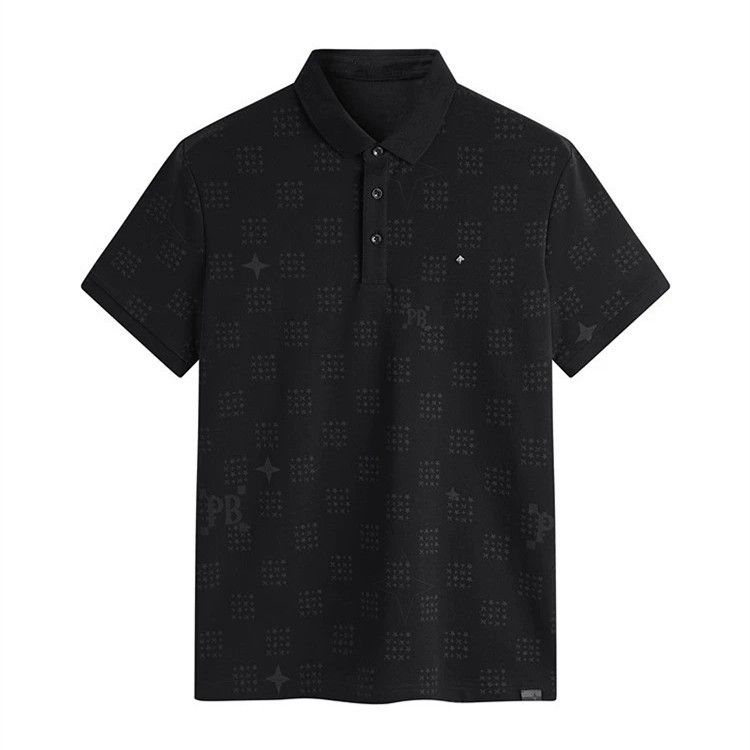 Men's Clothing Polo Shirt Men's Short Sleeved Summer Embroidery Business Youth High End Fashion Brand Slim Lapel T Shirt Tide B1COE2111_viptrois.com