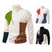 "Men's Casual Knit Sweater – Soft Round Neck Pullover For Autumn & Winter In Black, Green & Blue"_viptrois.com