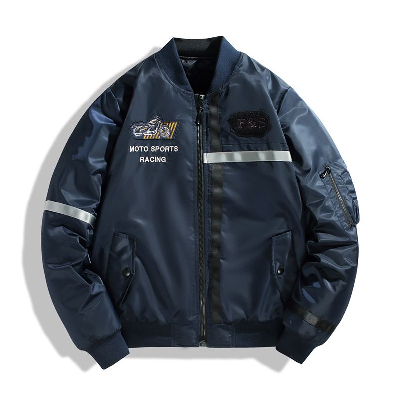 Men's Clothing Spring And Autumn American Fashion Brand Embroidered Work Jacket Street Quilted Top Casual Air Force MA1 Pilot Jacket Men_viptrois.com