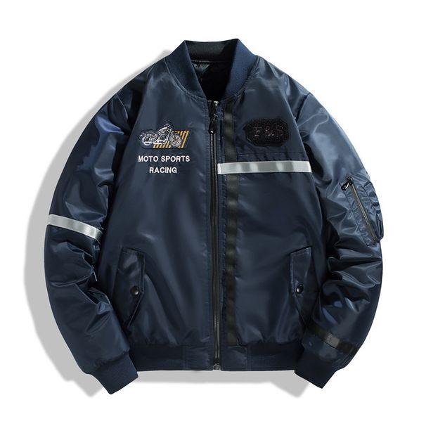 Men's Clothing Spring And Autumn American Fashion Brand Embroidered Work Jacket Street Quilted Top Casual Air Force MA1 Pilot Jacket Men_viptrois.com