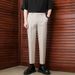 Men's Slim Straight Business Suit Trousers Advanced Drape Anti-Wrinkle Non-Iron Casual Bottoms_viptrois.com