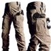 Summer Quick Drying Cargo Pants American Style Loose Fitting Multi Pocket Tactical Trousers for Men Outdoor Wholesale_viptrois.com