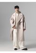 Autumn And Winter New Men's Long Loose Woolen Coat British Lapel Solid Color Trench Coat_viptrois.com