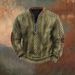 Cross-Border 3D Men's Half Zipper European American Autumn And Winter Printed Sweatshirt_viptrois.com