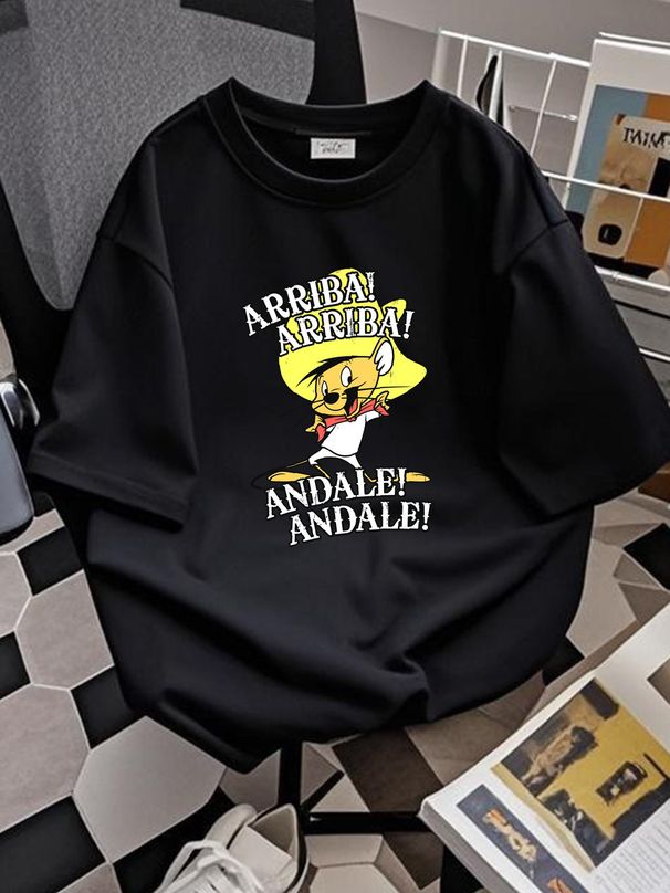 New Speedy Gonzales Rare Black S-4XL T-Shirt TT213 Fashion Casual Stylish Streetwear Breathable Versatile Unisex Soft Designer Clothes Comfortable_viptrois.com