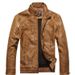 Men’s Genuine Leather Jacket – Classic Biker Style (Brown, Black, Earthy Yellow, M-5XL)_viptrois.com