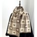2024 new style net red knitted love scarf female autumn and winter black and white plaid soft student cute thickened neck scarf_viptrois.com