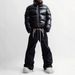 Men's Trendy Wide Leg Casual Trousers Drawstring Loose Fit Floor Length Cargo Pants Autumn Winter Fashion Sports_viptrois.com