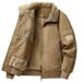 Men's Clothing Autumn And Winter New Style Lambskin Jacket Workwear Men's Plus Velvet Thickened Cotton Coat Warm Lapel Cotton Casual Cotton Coat_viptrois.com