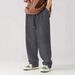 Men's Clothing Autumn New Men's Corduroy Casual Sports Loose Trousers_viptrois.com