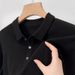 Loom Loom 2023 Autumn Men's Knitted Polo Turn-down Collar Straight Fit European And American Simple Youth Fashion Urban Solid_viptrois.com