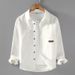 Workwear Shirt Jacket Men's Loose All Cotton Casual Spring Retro Pure Cotton Cardigan Shirt_viptrois.com