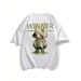 algodón Peso Pesado Hombre Gráfica Negra Con Diseño VINNE REMEY Evil X Peace & Love Ropa Calle Ajustada Conciertos,_viptrois.com