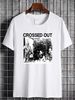 Crossed Out Band T Shirt Unisex Brand New Powerviolence TE2448 Stretched Graphic Stylish Soft Streetwear Fashion Designer Clothes Summer Versatile_viptrois.com