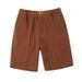 Man's clothing Waffle shorts men's quarter pants solid color thin casual dress pants green_viptrois.com