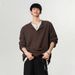 Pulse Style High-End Two-Piece Long Sleeve T-Shirt For Men Loose Casual Spring And Autumn Korean Version Versatile_viptrois.com