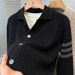 100% Pure Wool Men’s Cardigan – Timeless Knit Blazer (M-3XL, Grey/Black/Khaki)_viptrois.com
