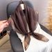 Spring And Summer New Style Scarf For Women, Elegant Gold Thread Silk Versatile 90cm Square Scarf, Headscarf_viptrois.com