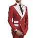 Men's Clothing Two Piece Suit Wedding Groom Best Man Suit Men's Business Suit_viptrois.com