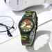 New Camouflage Army Green Quartz Pointer Type Simple Neutral Student Chinese Style Exam Universal Watch_viptrois.com