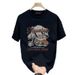 Men's Clothing Combed Cotton Short Sleeved T Shirt Men's Summer New Heavy 220g Loose Niche Casual Round Neck Trendy Top_viptrois.com