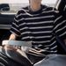 Men's Clothing Summer New Heavy College Style Loose Thin Five Point Sleeve Half Sleeved T Shirt_viptrois.com