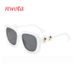 Fashion Square Frame Sunglasses Personalized Five Pointed Star Sunshade Sunglasses_viptrois.com