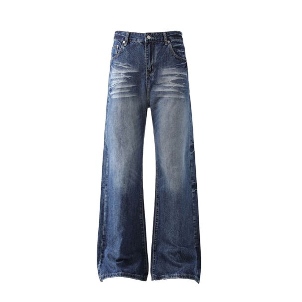 Men's Clothing Men's Clothing 2025 New High Street American Flared Jeans Men And Women Retro Washed Loose Wide Leg Trousers_viptrois.com