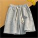 Men's Clothing Men's Style Solid Color Loose Casual Shorts Basic Straight Leg Everyday Sports Five Point For Formal & Casual For Women_viptrois.com