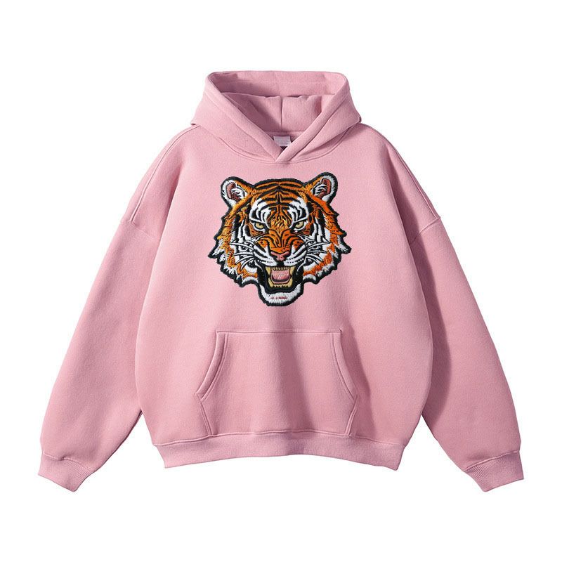 Men's Drop Shoulder Velvet Crocodile Maple Leaf Print Sweatshirt - Oversized Streetwear Pullover With Comfort Fit_viptrois.com
