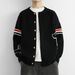 Men's Jacquard Knit Cardigan – Trendy Oversized Button-Up Sweater (M-XXXXL) | Streetwear & Casual_viptrois.com