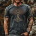 Men's Dark Fashion Graphic T-Shirt - 230GSM Poly-Cotton Blend With 3D Digital Print For Streetwear & Casual Wear (S-5XL, 8 Colors)_viptrois.com