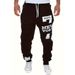 Men's Clothing Men's Casual Cargo Pants - Trendy Loose Fit Streetwear Trousers For Summer, High Waist Straight Leg Joggers (White/Black/Grey, S-XXXL)_viptrois.com