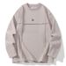 White Background Flat Live Broadcast Spring And Autumn New Hoodie Casual Versatile Youth Long Sleeved T-Shirt Round Neck 412_viptrois.com