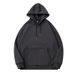 Men's Oversize Fleece Hoodie - 350g Heavyweight Winter Pullover With Drop Shoulder & Kangaroo Pocket (White/Black/Tan/Charcoal/Smoke Grey)_viptrois.com
