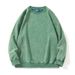 Batik Vintage 350g Combed Velvet Cotton Couple Washed Crew Neck Sweatshirt_viptrois.com